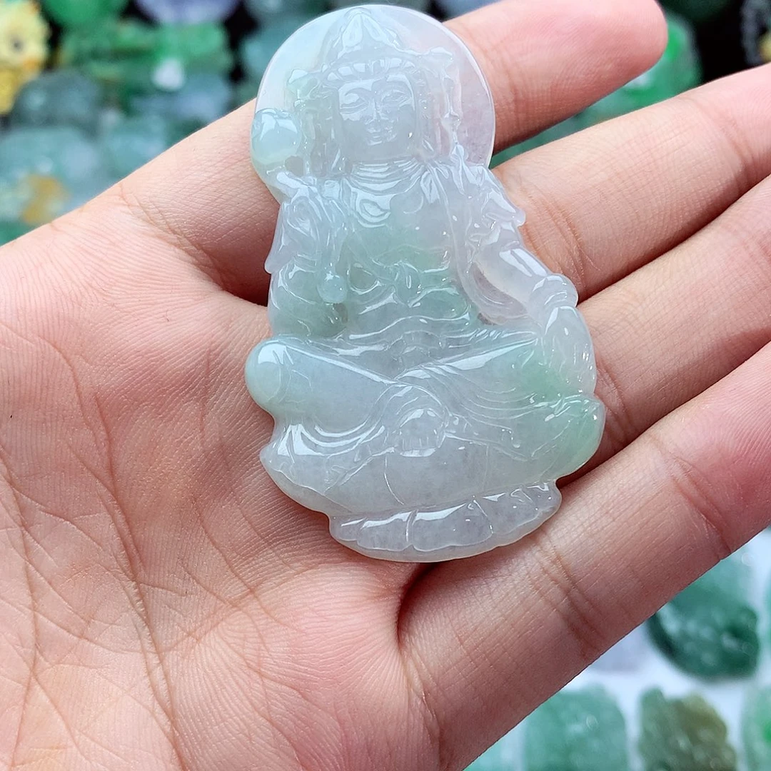 ヤ***ヅ翡翠未镶嵌颈饰翡翠