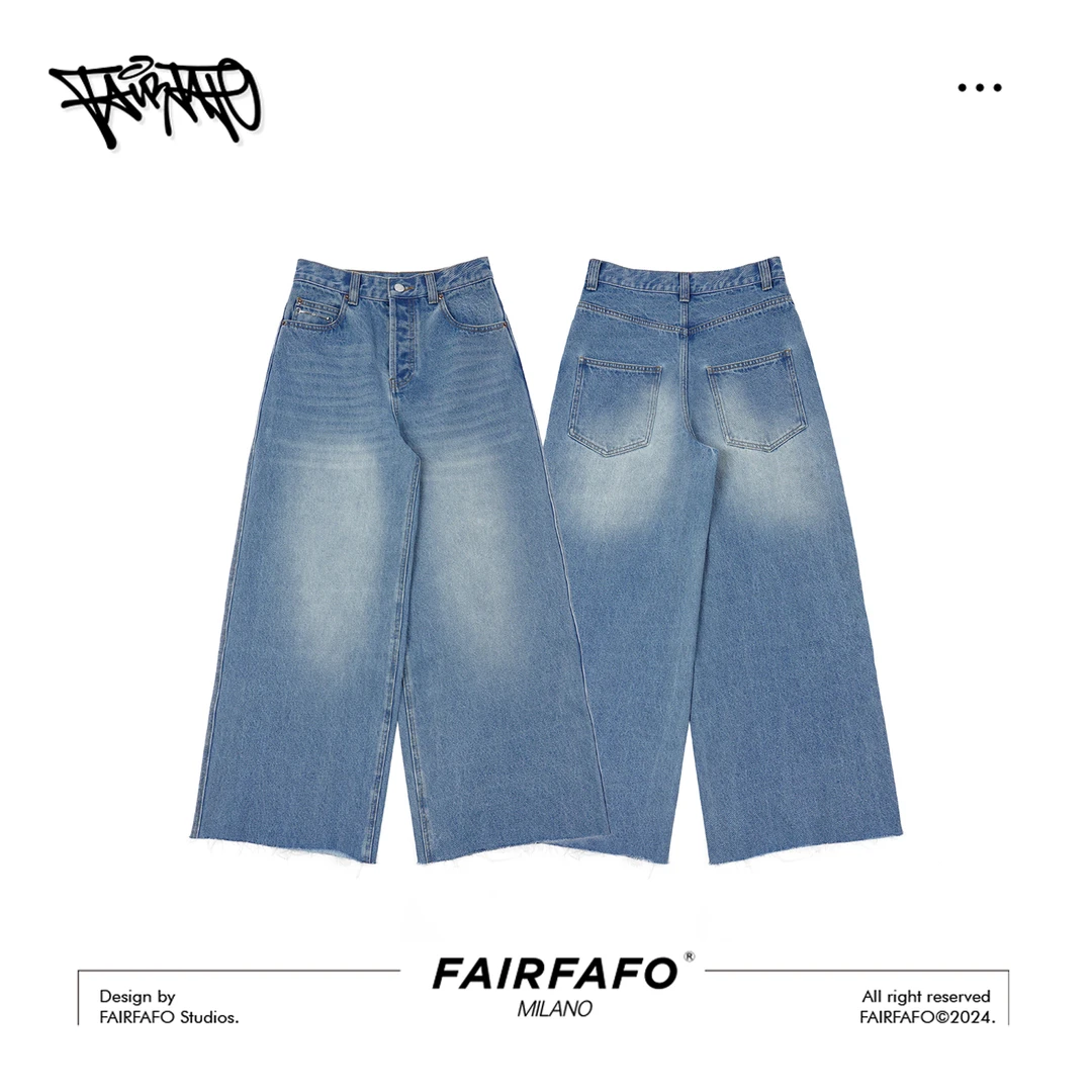 林肉肉【阔腿水洗工艺牛仔裤】YS5KA0267