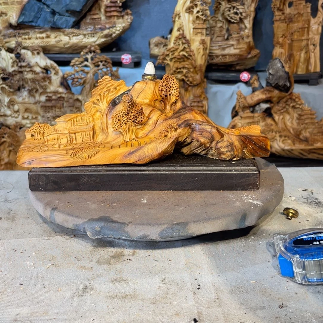 柏木（崖柏）红油崖柏意境山水