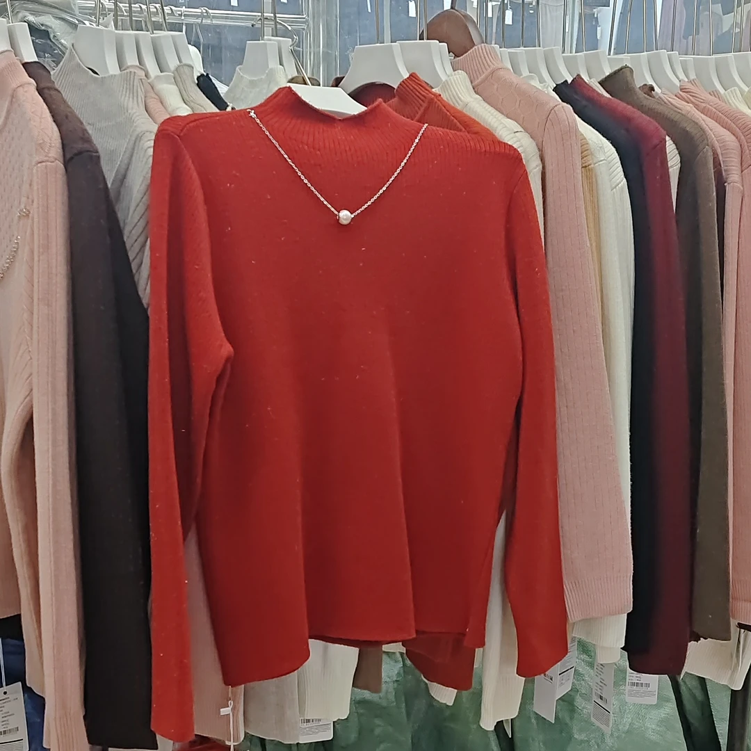 时尚一体绒保暖针织衫