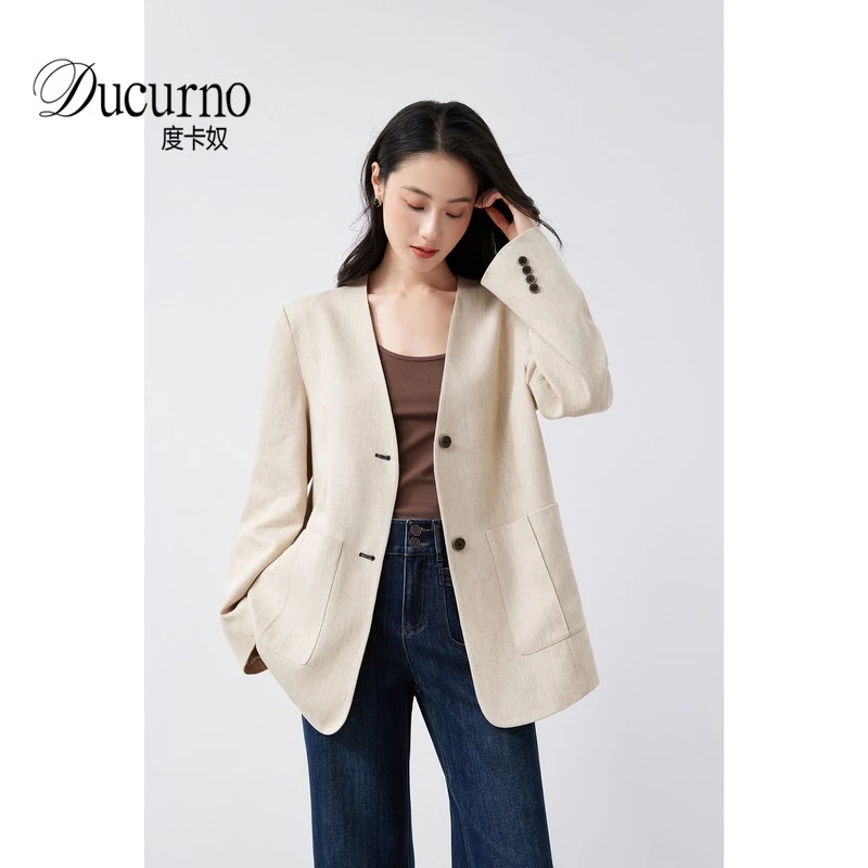 时尚气质秋季小个子西装外套女2025新款休闲ol通勤设计感西服上衣