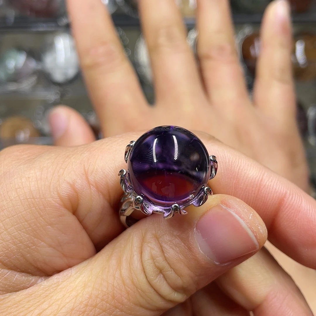 【闪购商品】水晶珠宝半成品银S925镶嵌?***。戒指