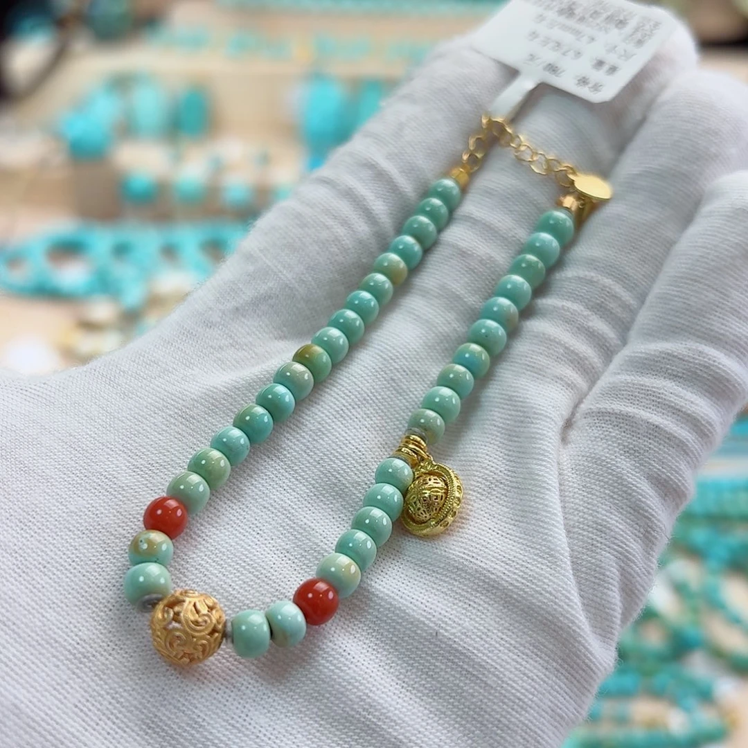 绿松石银S925镶嵌珠宝奇石