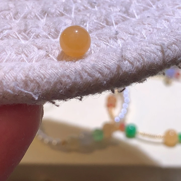 翡翠颈饰18K金镶嵌芬达黄