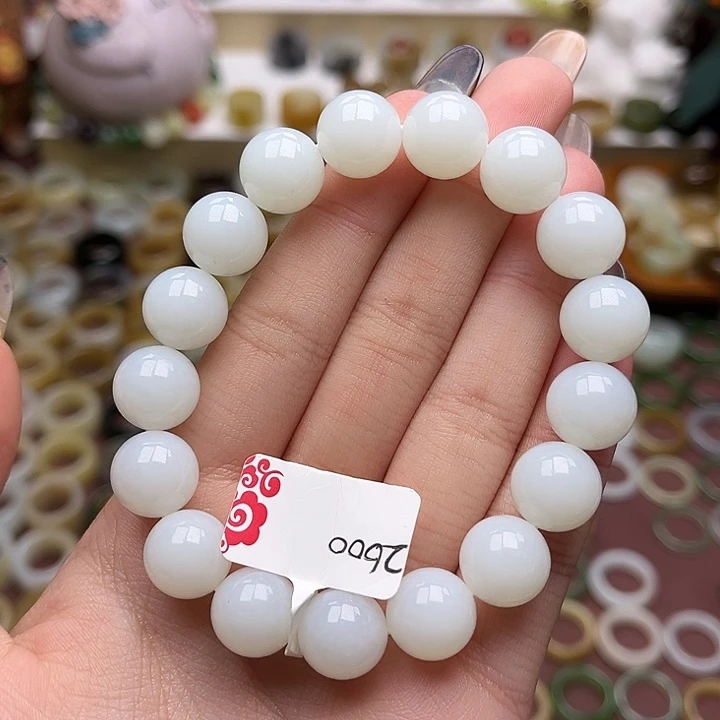 和田玉未镶嵌戒指卡12羊脂白