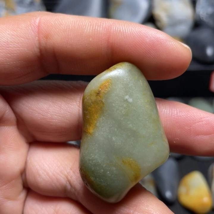 和田玉未镶嵌挂件48