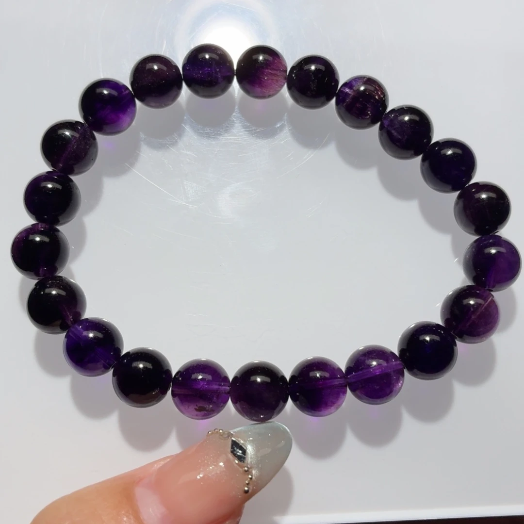 未镶嵌手链水晶紫超七9m