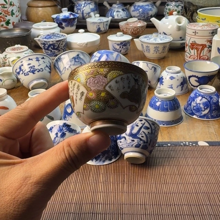 青花瓷器杯子茶具