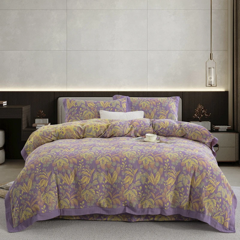 郁金香 -全棉 色织 提花 双层纱四件套 蓬松 柔软 亲肤 透气