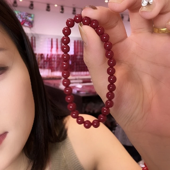 天然辰砂6mm单圈朱砂