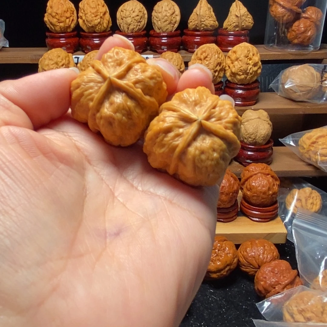 把件文玩核桃四棱38尺