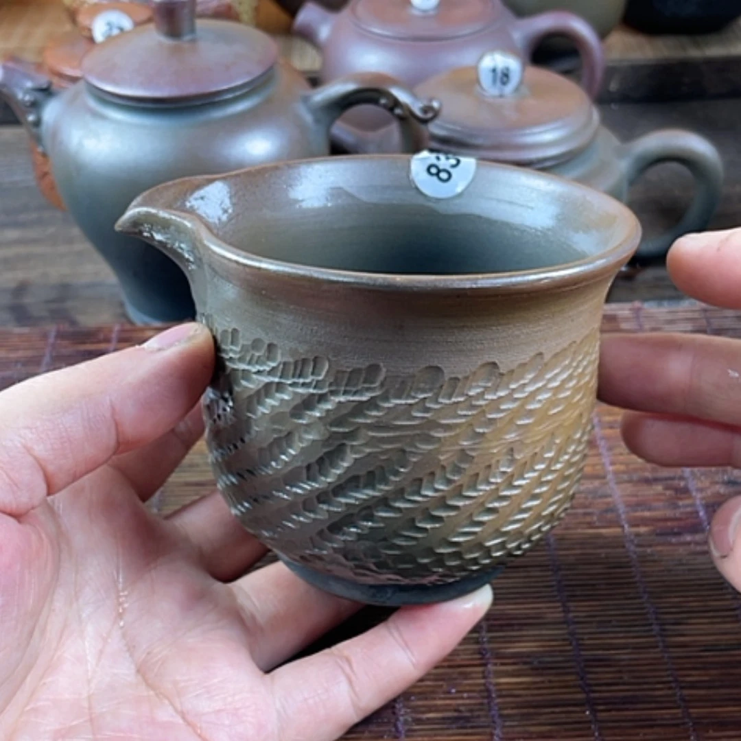 【闪购商品】柴烧公道杯240毫升左右微瑕