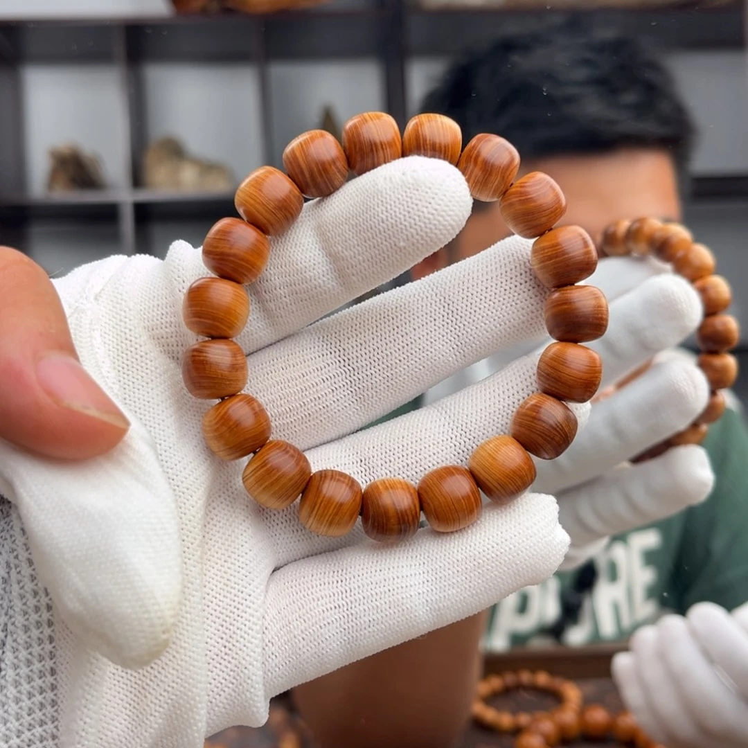 柏木（崖柏）手串/手链冯*某12老形红黑油干黑