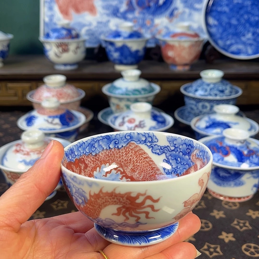 瓷片景德镇市自成堂手工手绘