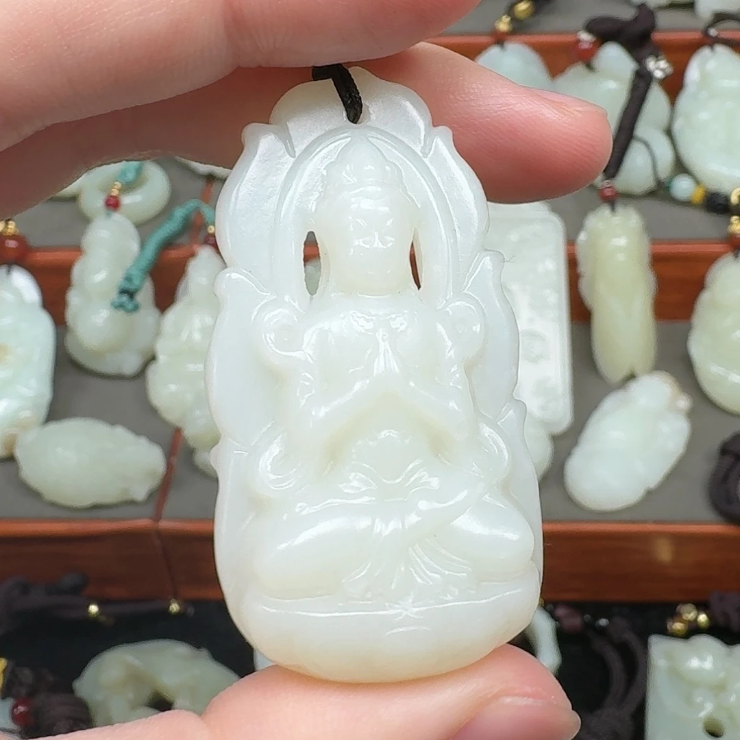 和田玉未镶嵌挂件