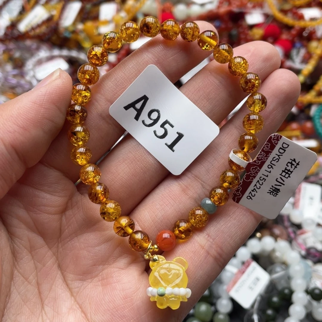 手链琥珀未镶嵌多样性