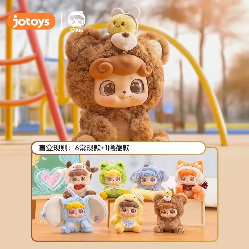【拆盒】月~JOTOYS/奇偶潮乐Q宝动物幼稚园毛绒盲盒
