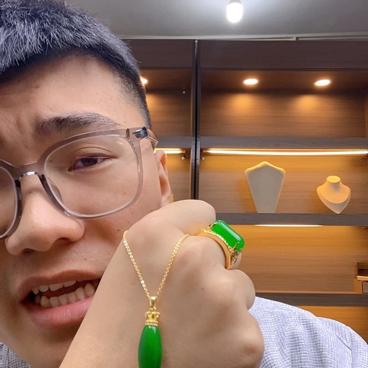颈饰未镶嵌翡翠高端时尚桶珠吊坠