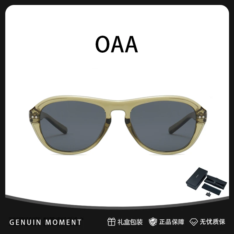 GENUIN MOMENT高级冰透绿太阳镜男款OAA防紫外线可配近视墨镜女款