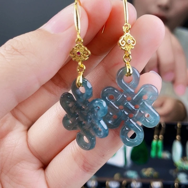 翡翠耳饰未镶嵌饰品