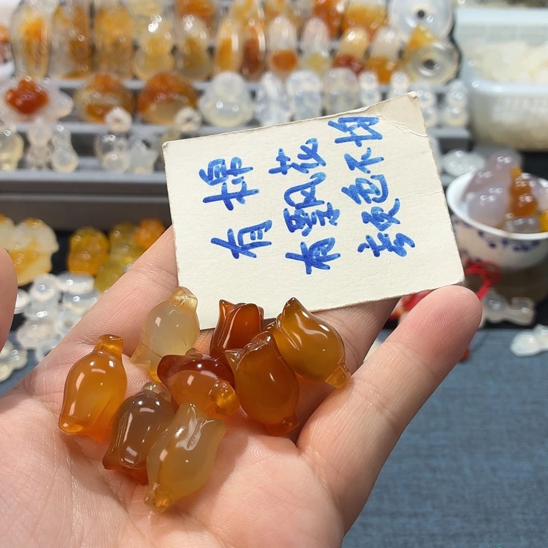 ღ***ღ玛瑙/玉髓未镶嵌颈饰