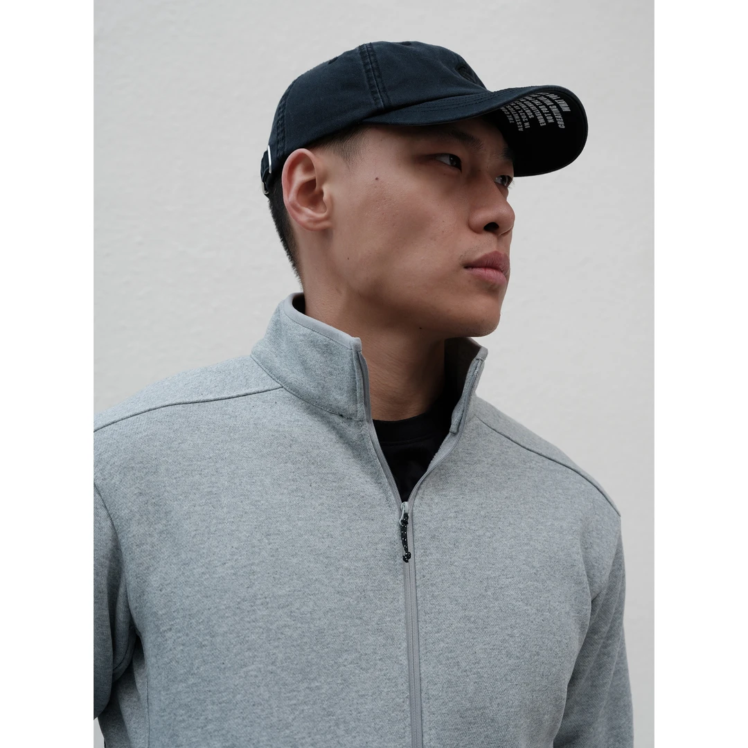 GTAL25AW美式休闲500g重磅肌理立领抓绒衣蓄热保暖基础上衣外套