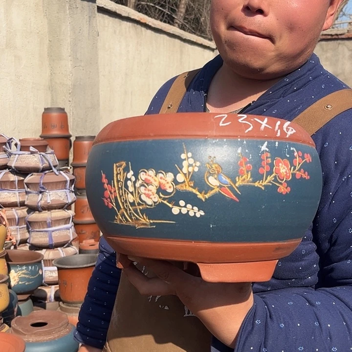 紫砂紫砂花盆盆栽