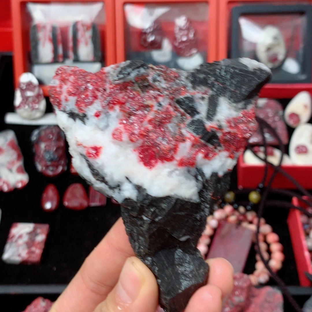 天然辰砂天然毛石