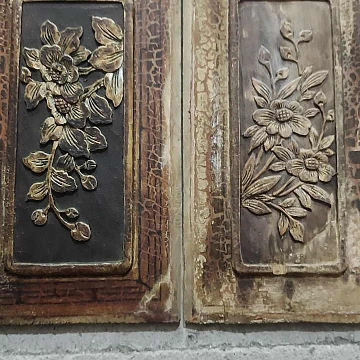 香榧木手工人物木雕花板