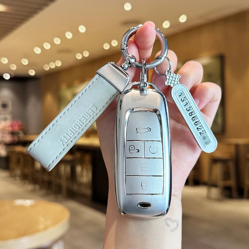 广汽埃安钥匙套丫yplus埃安rt专用v霸王龙s魅580传祺smax扣壳男女