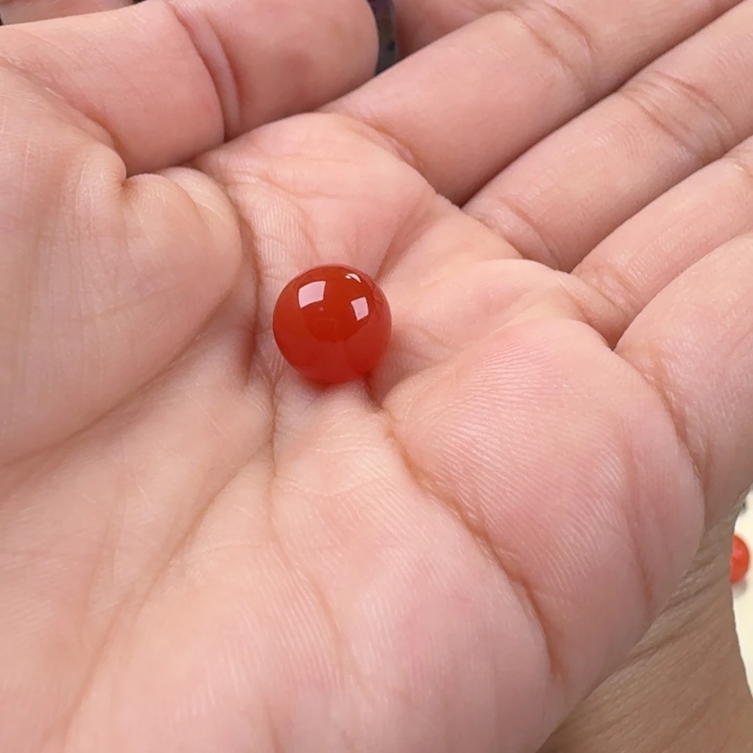 南红玛瑙未镶嵌圆珠9.8