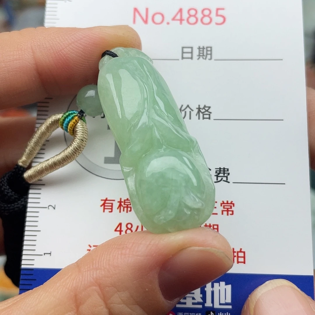 翡翠未镶嵌挂件4885