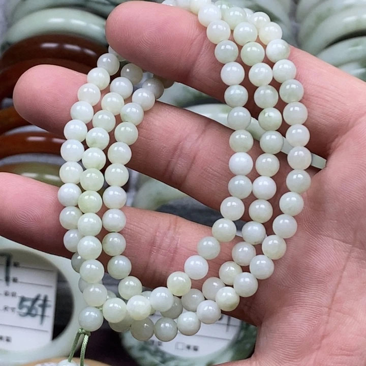 蛇纹石玉未镶嵌手链