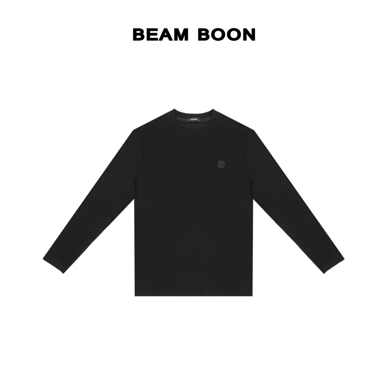 Beam Boon|【帆船日记】男士轻暖黑科技远红外发热蓄温圆领刺绣上衣