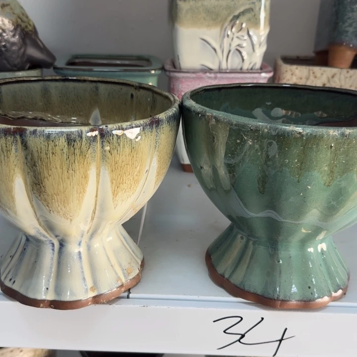 紫砂花盆口19高17，111111