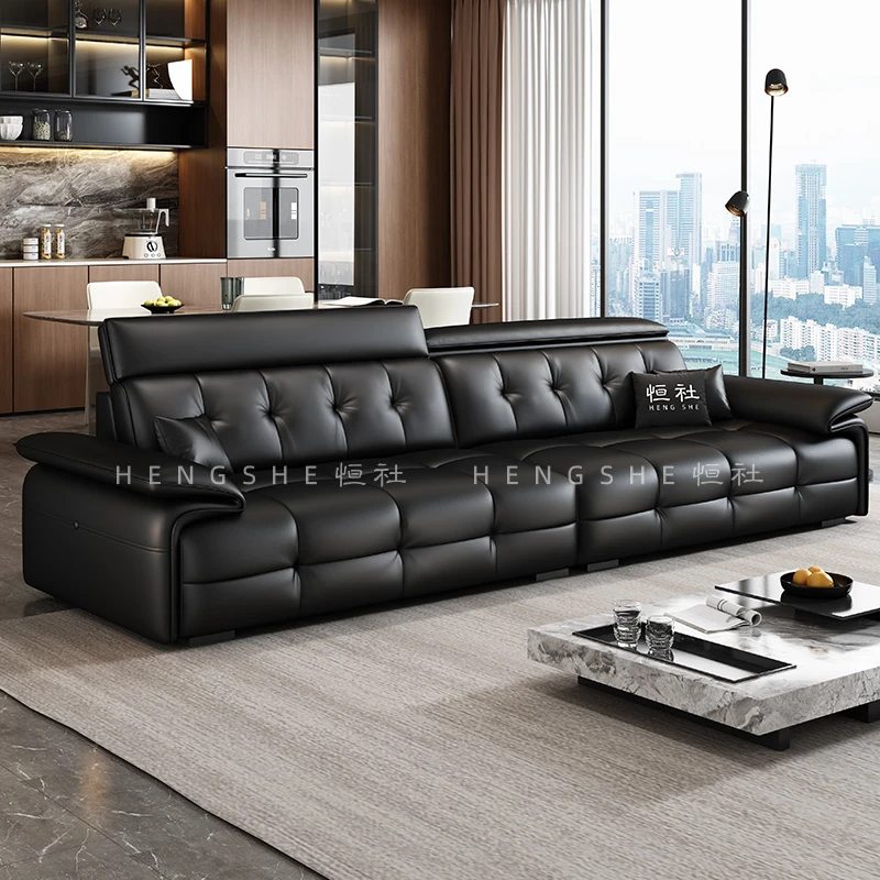 hengshe/恒社H563简约真皮沙发新款劳伦斯沙发客厅家用多人皮艺