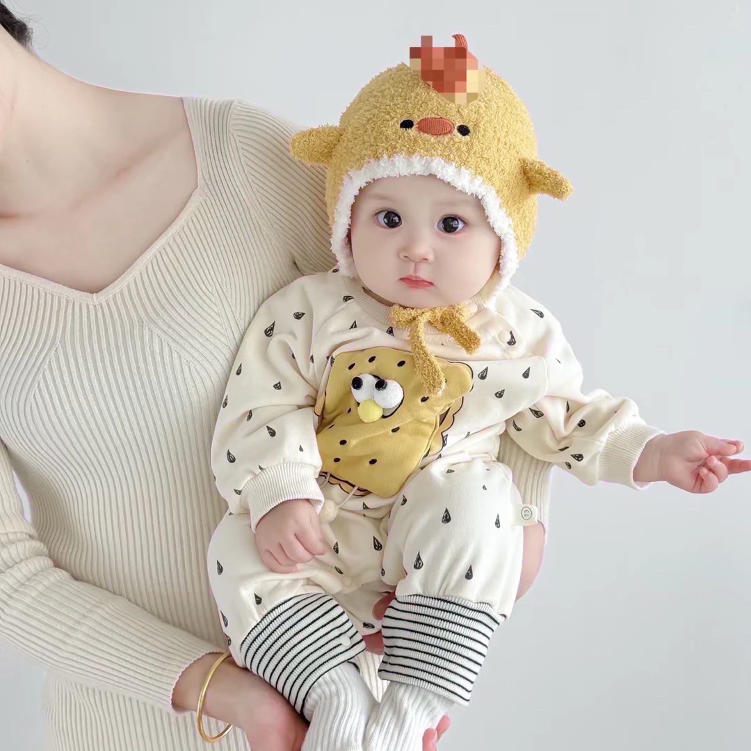 吉百乐双层小熊连体衣