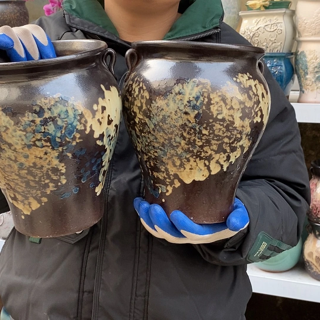 紫砂花盆口17高22福利