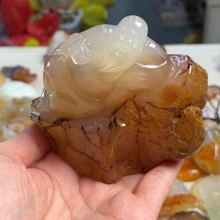 玛瑙/玉髓未镶嵌吊坠(不含链)