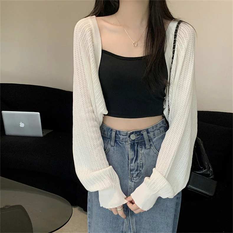 披肩防晒开衫女夏薄款2025新款坎肩针织衫上衣吊带连衣裙外搭罩衫