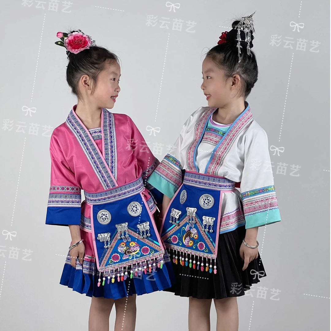 儿童款民族服饰套装民族风短款