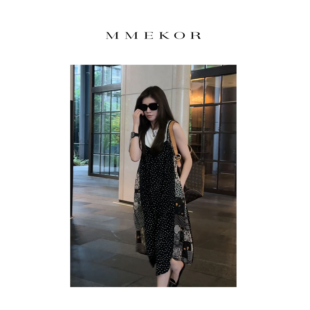 MMEKOR “玲奈昭和” 连衣裙 2025新款暗黑内啡肽休闲百搭裙 67366