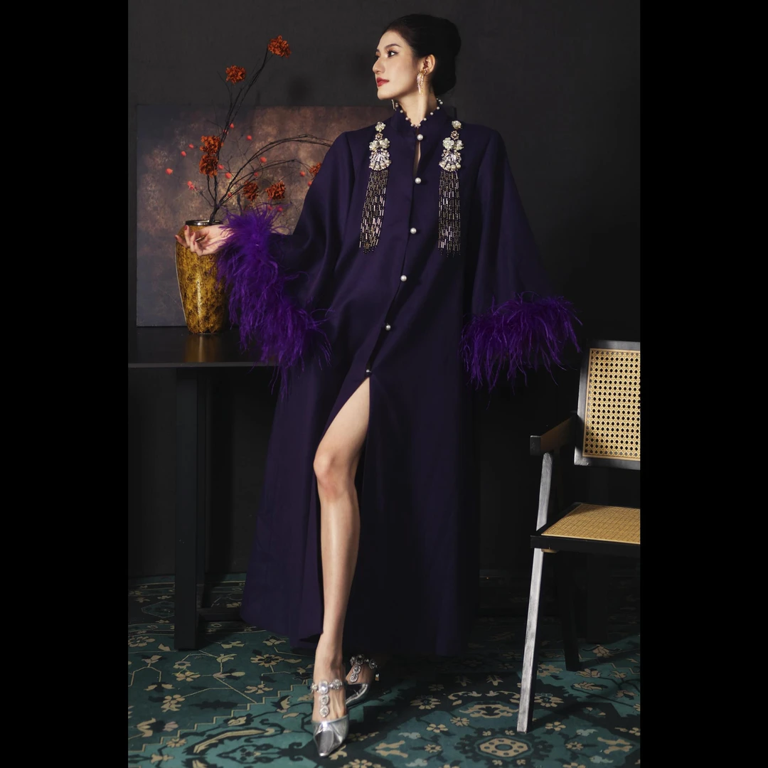 【冠冕·名利场焦点大衣】XM轻奢高级感气质财阀千金复古华丽外套