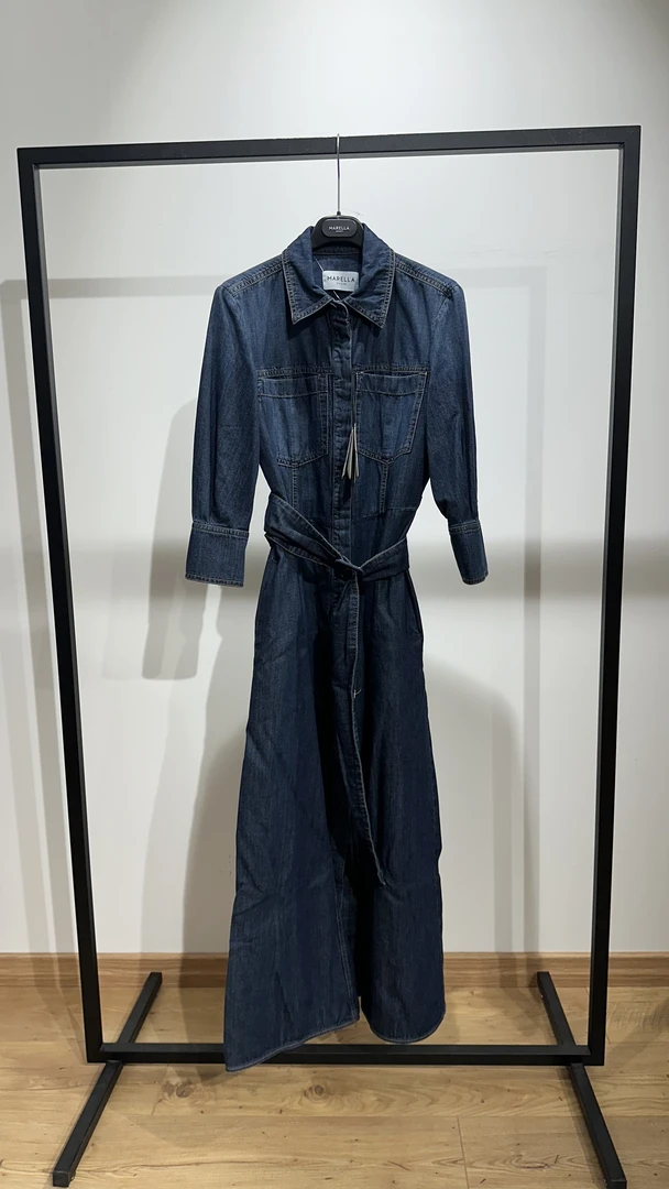 全新未使用 MaxMara marella25春夏牛仔连衣裙