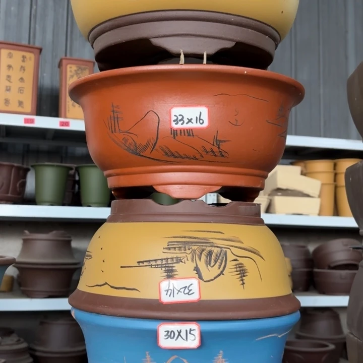 花盆紫砂100-4。