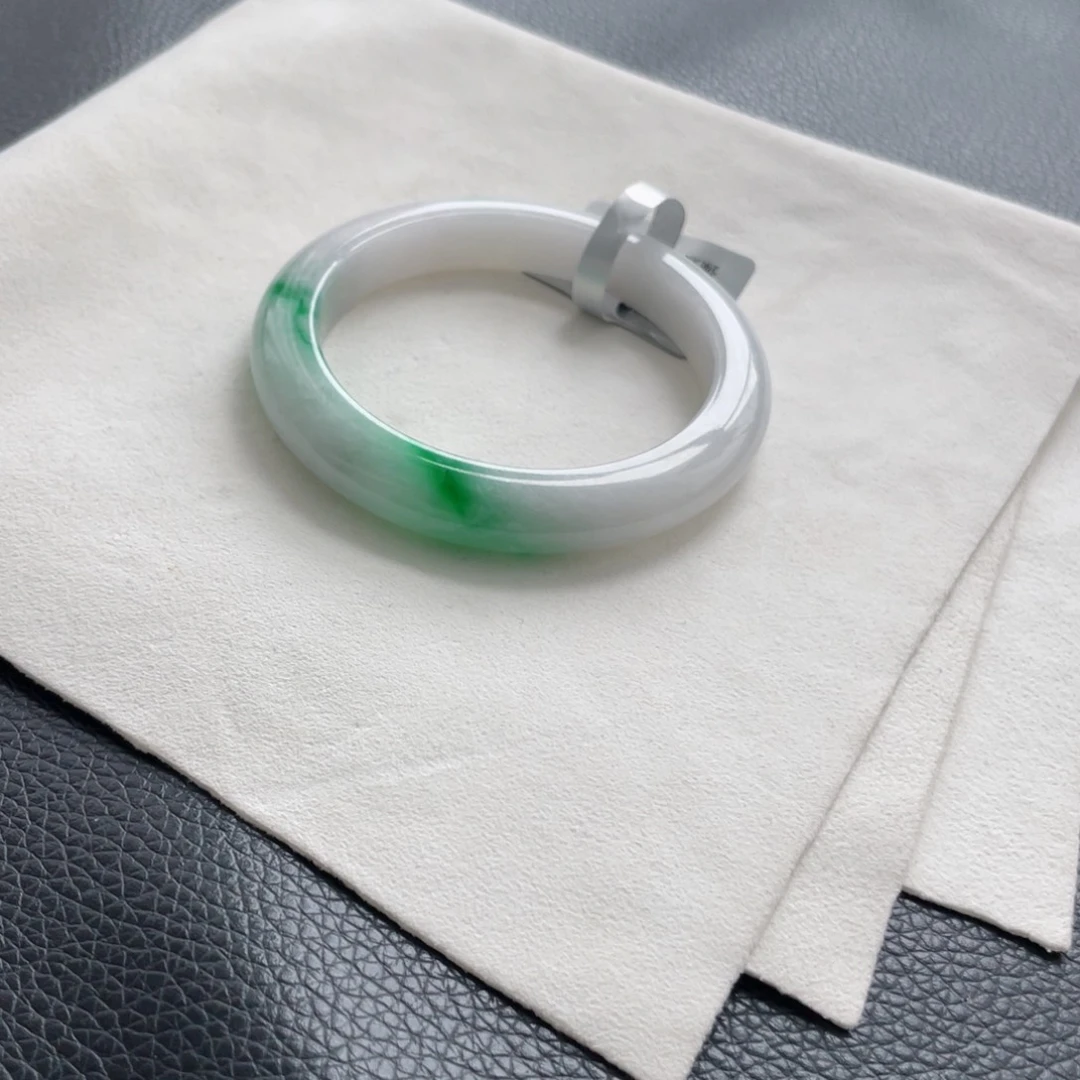 翡翠未镶嵌手镯纹51.5