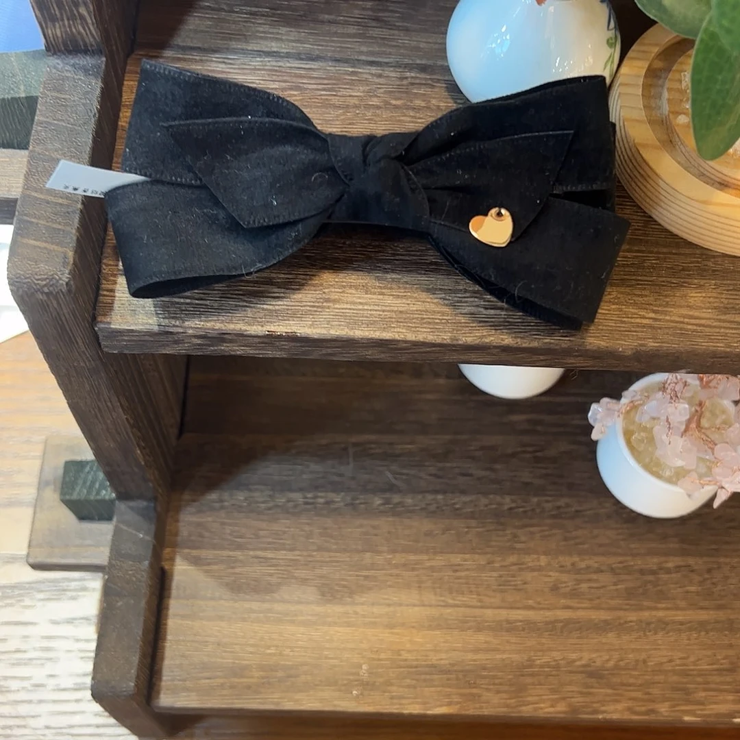 布艺铁合金黑色香蕉夹