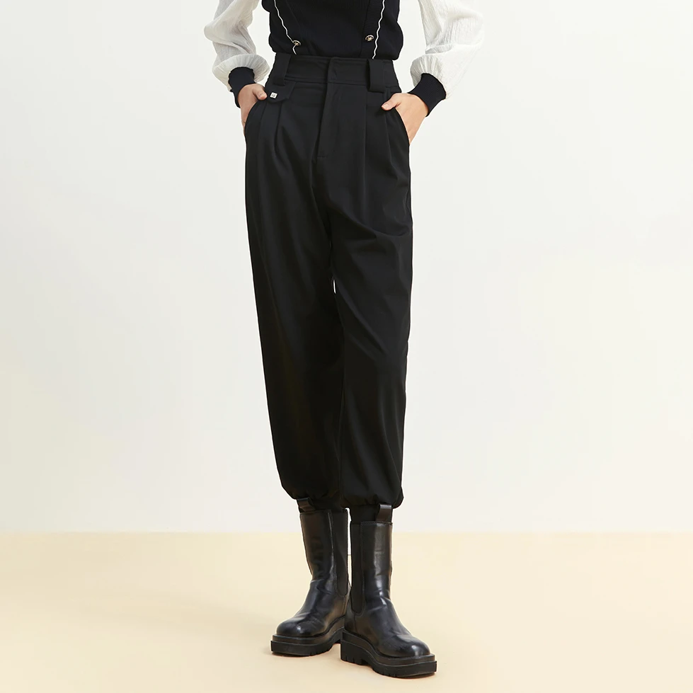 茜舞休闲裤女2025时尚百搭束脚裤【935637】