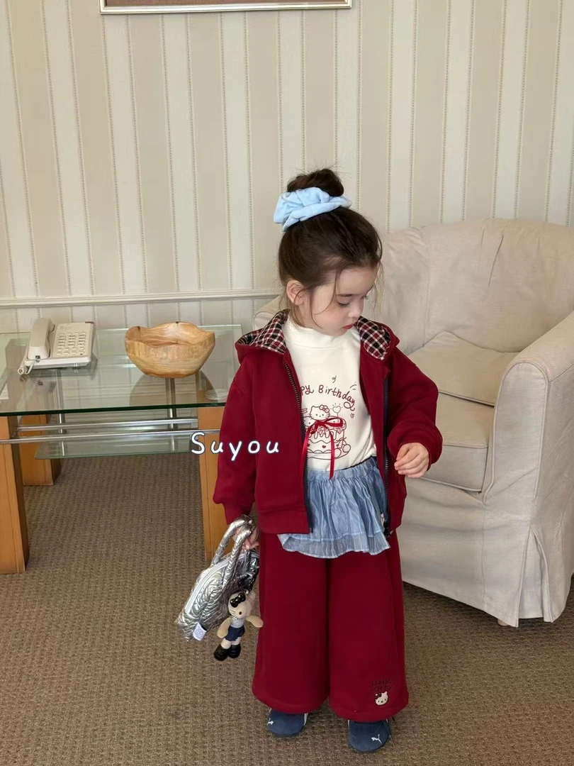 苏右·25深秋～深红格子KT套装（汉服）