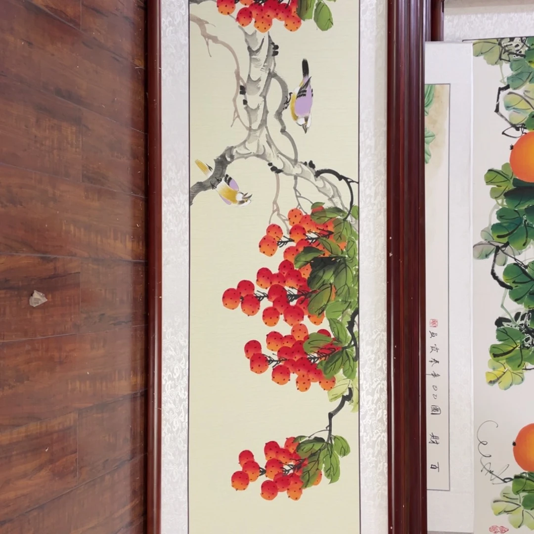 国画带框尺寸48*163厘米